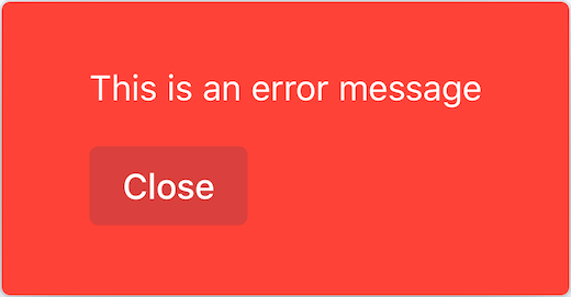 error notification